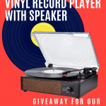 Vinyl Record Player Speaker Giveaway • Steamy Kitchen Recipes Giveaways