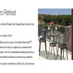Pleasantview Funeral Home and Cemetery – Win a 3-Piece High Bistro Set