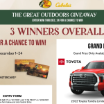 BASS PRO SHOPS AND CABELA’S THE GREAT OUTDOORS 2021 GIVEAWAY OFFICIAL RULES