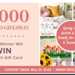 Spring into Action – $5,000 Gift Card Giveaway CONTEST | Linen Chest