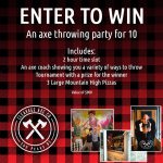 CASTANET CONTESTS – WIN ‘AXE THROWING’ PARTY FOR TEN in SUN PEAKS!
