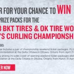 WEEKEND AT THE BKT TIRE & OK TIRE WORLD CURLING CHAMPIONSHIP CONTEST