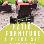 Patio Furniture 4 Piece Set Giveaway